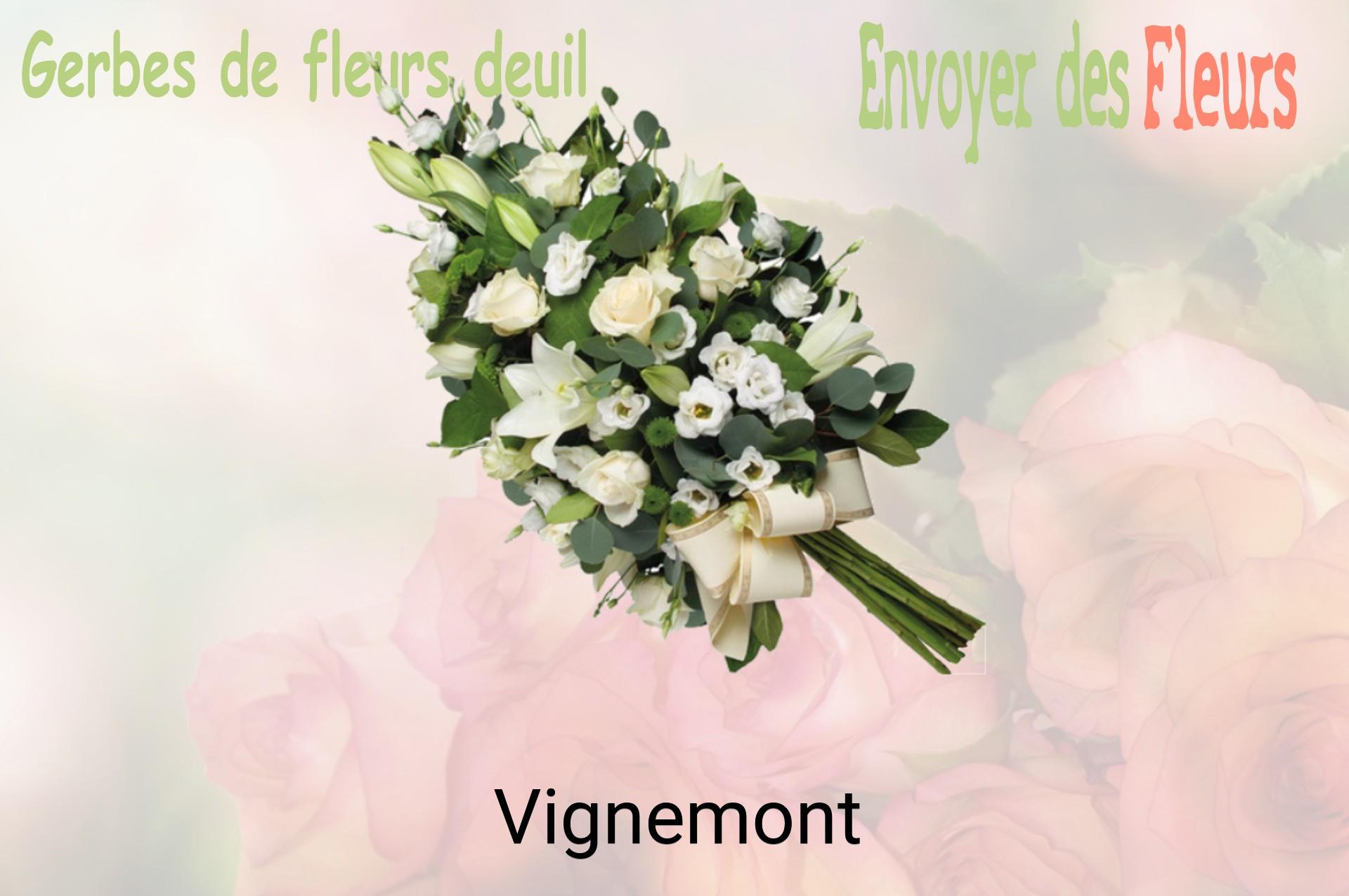 Gerbe de fleurs de deuil livrée à Vignemont
